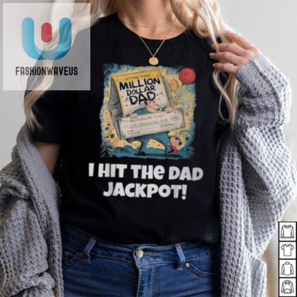 Dad Jackpot Winner Ultimate Fathers Day Tee