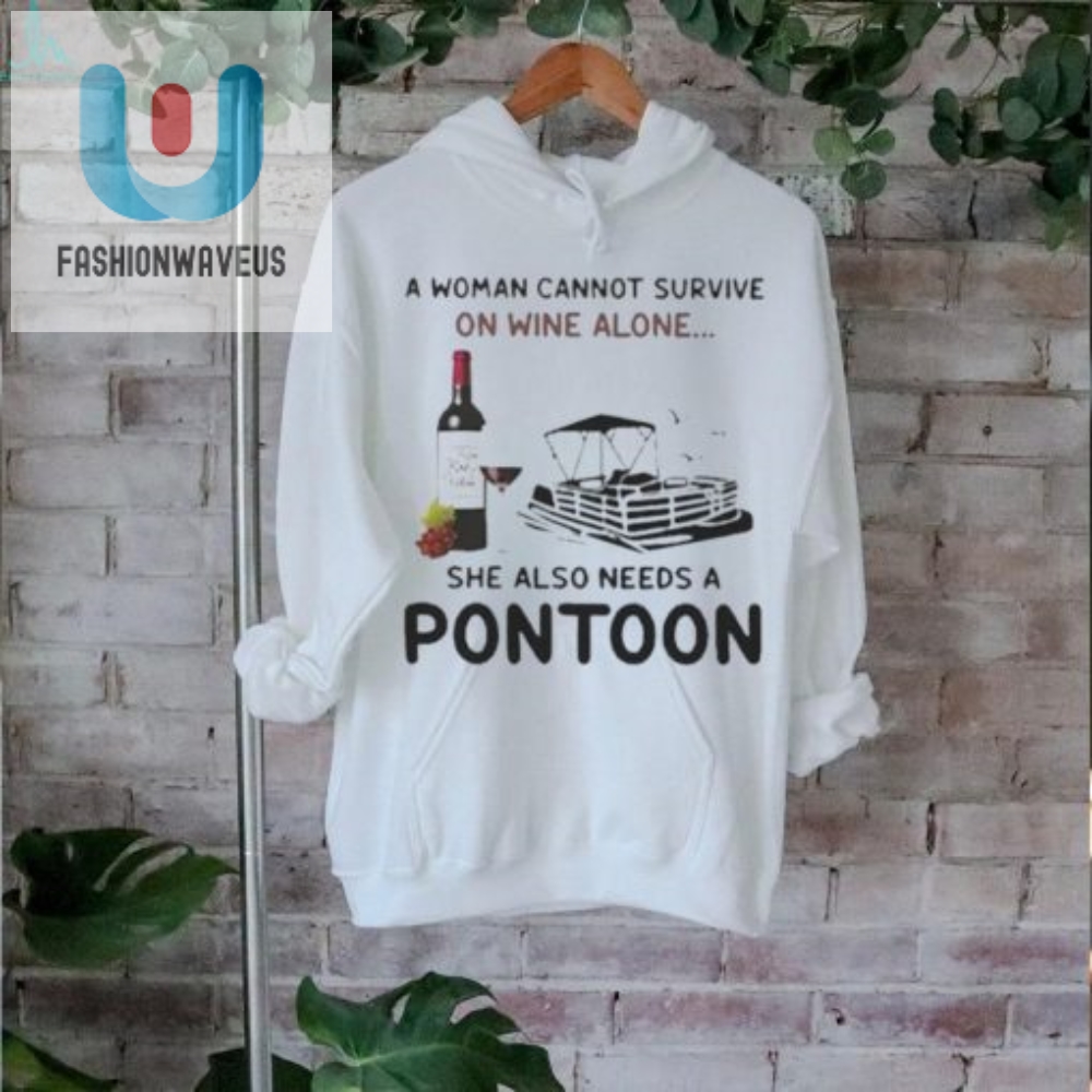 Wine  Pontoon Lover A Womans Survival Tee