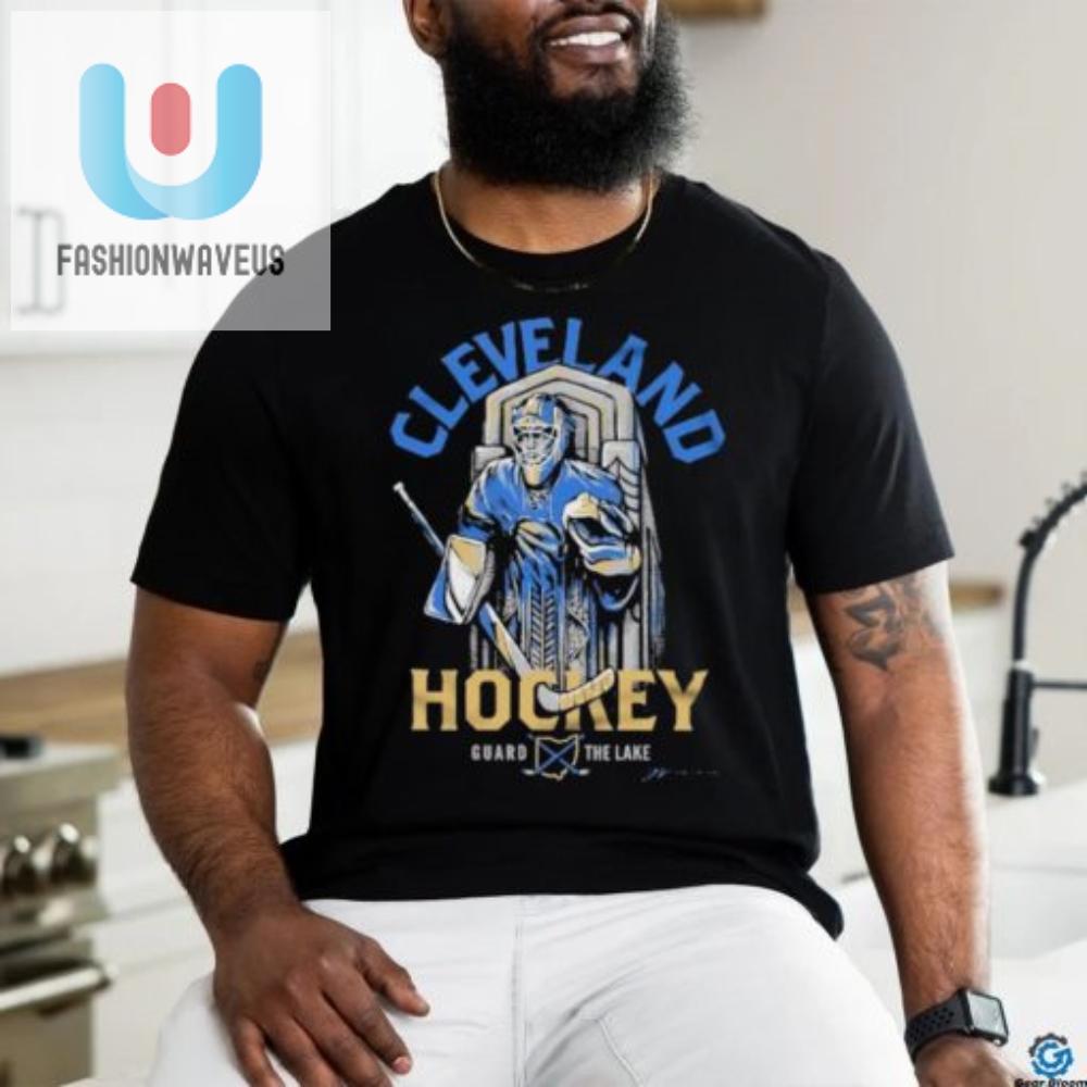 Defend The Lake With Cleveland Hockey Guard Shirt