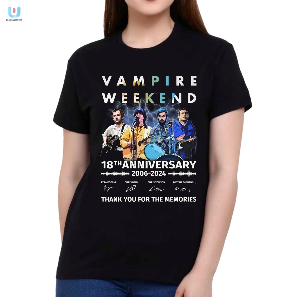 Sink Your Teeth Into Our Vampire Weekend Anniversary Tee