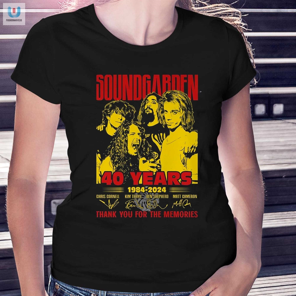 Rockin 40 Years Of Soundgarden Thank You Tee