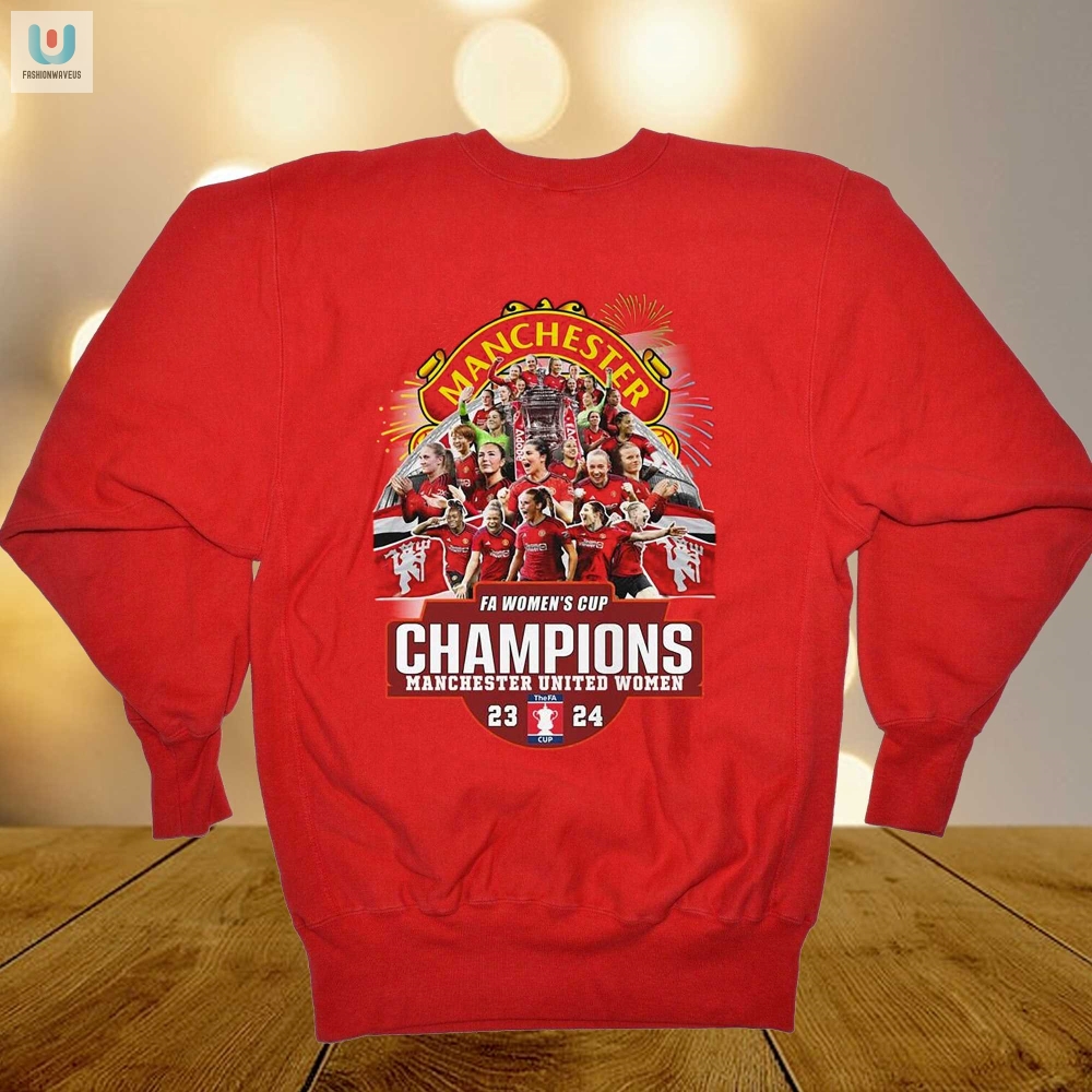 Red Devils Strike Again Fa Womens Cup Champs Tee