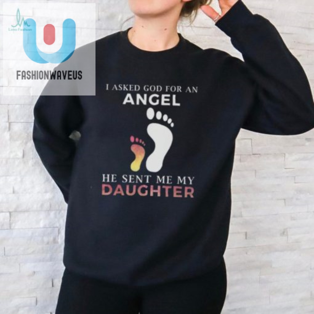 Funny Angel Daughter Tshirt  Unique Gift For Parents