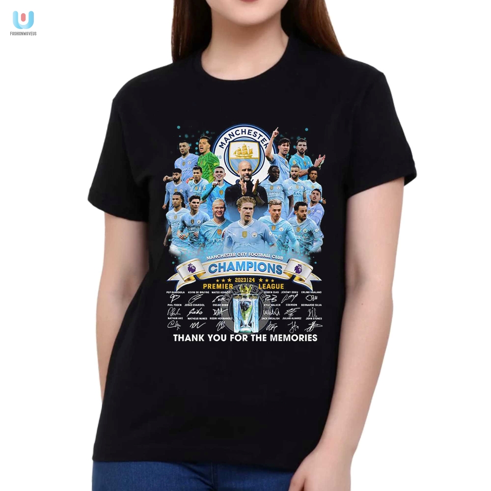 2024 Man City Champs Tee  Wear History Avoid Losers