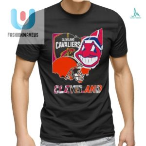 Cleveland Sports Map Tee Where Logos Play For Laughs fashionwaveus 1 2