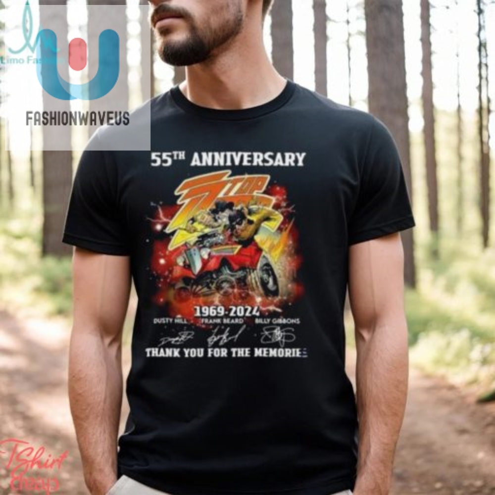 Rock Your Anniversary Zz Top 55 Years Of Cool Tshirt fashionwaveus 1