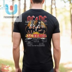 Rock On Acdc 51 Years Tour Tee With Signatures Hilarious fashionwaveus 1 2