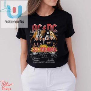 Rock On Acdc 51 Years Tour Tee With Signatures Hilarious fashionwaveus 1 3