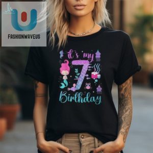 Funny Mermaid 7Th Bday Shirt 7 Years Of Mermaid Magic fashionwaveus 1 2