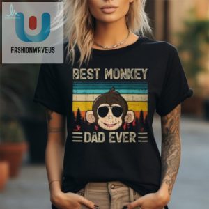 Vintage Funny Monkey Dad Tshirt Best Fathers Day Gift fashionwaveus 1 2