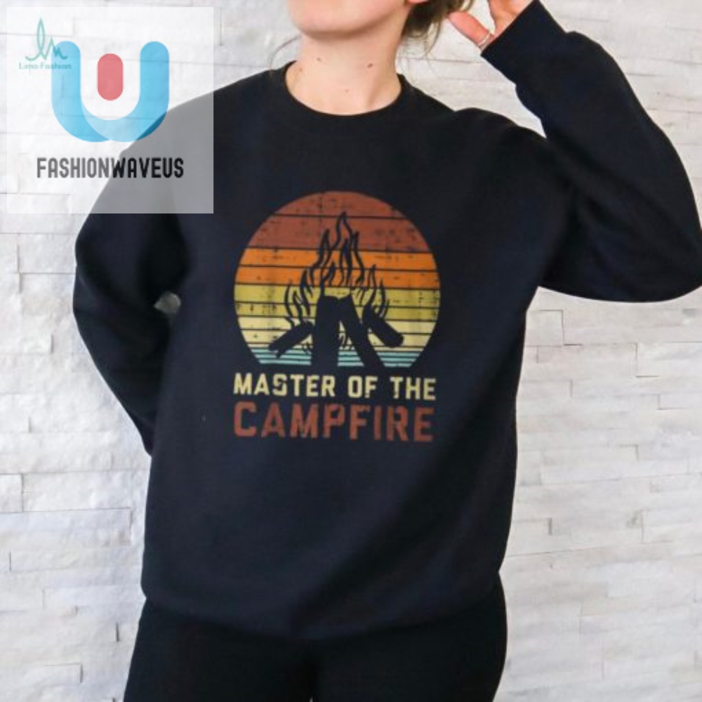 Rule The Fire With Our Hilarious Retro Bonfire Camping Tee