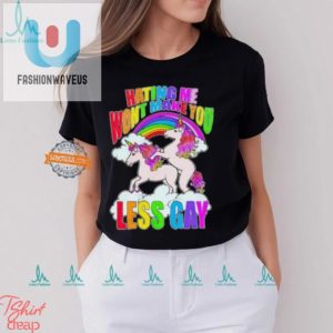 Funny Unicorn Tee Hating Me Wont Make You Less Gay fashionwaveus 1 3