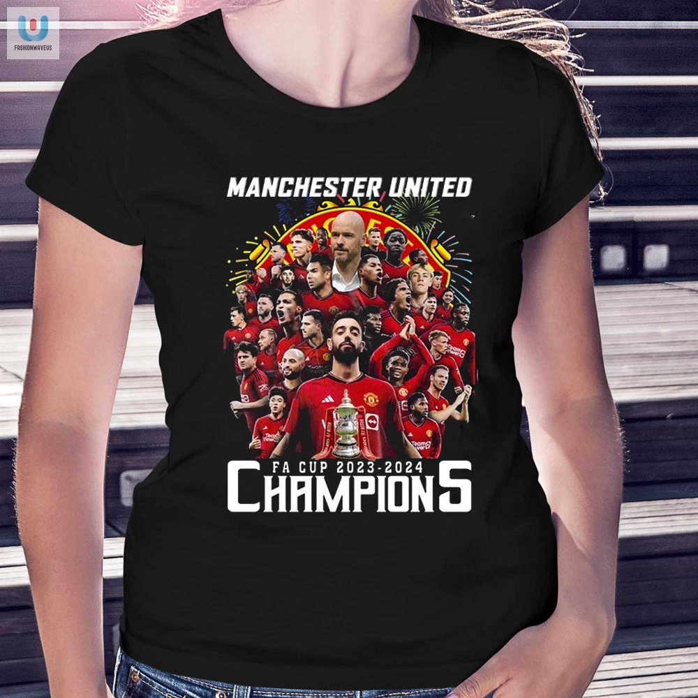 Man Utd Champs 2324 Tee Wear The Victory Own The Banter