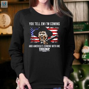 Funny Trump 2024 Shirt Americas Coming With Me Design fashionwaveus 1 3