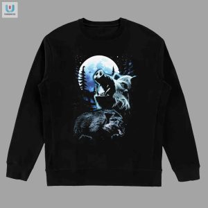 Funny Wild Boar Howling Moon Mens Tee Standout Style fashionwaveus 1 3