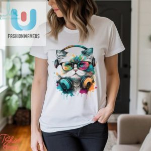 Funny Artistic Dj Kitty Tshirt Unique Cat Lover Gift fashionwaveus 1 2