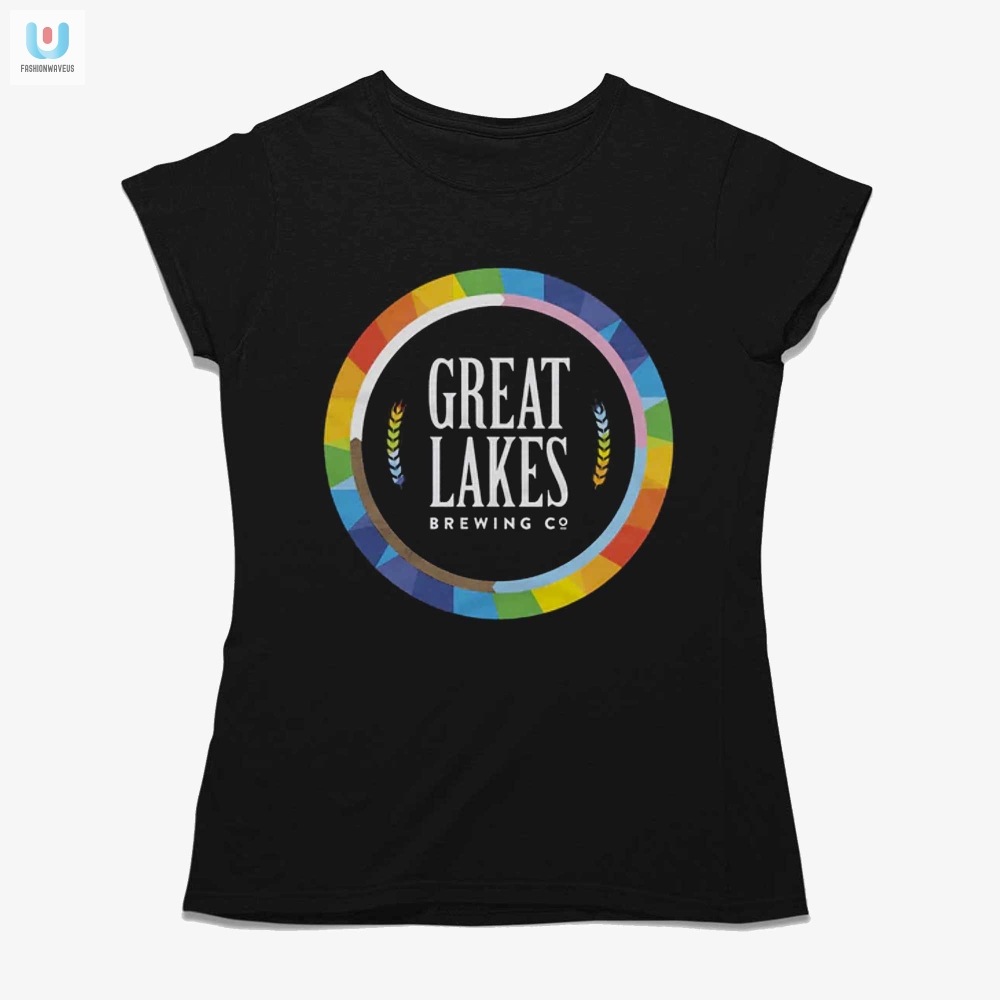 Get Brewed Up Hilarious Great Lakes Pride Circle Tee
