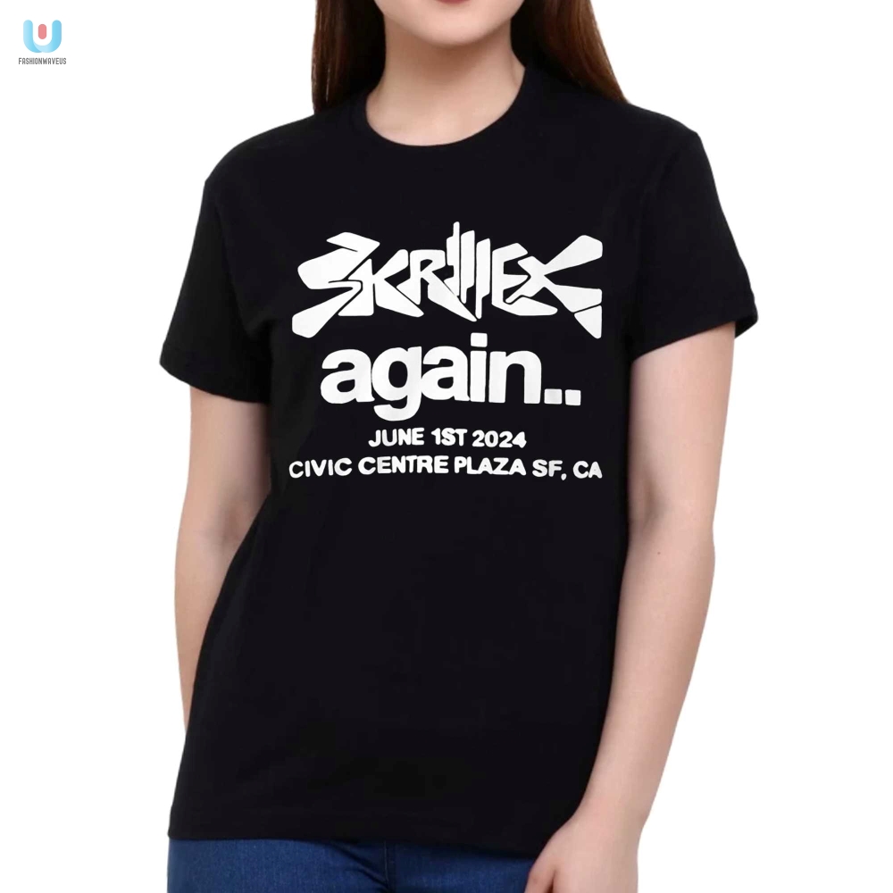 Get Ready For Skrillex 2024 Funky Civic Centre Tee