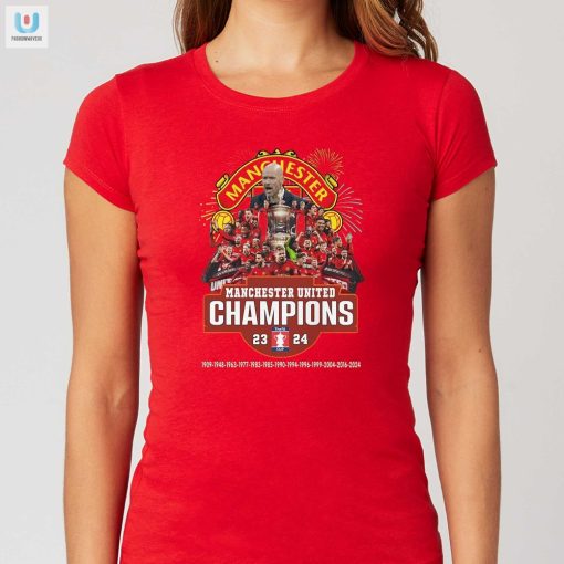 Man Utd Fa Cup Champions 2324 Tee Wear The Glory fashionwaveus 1