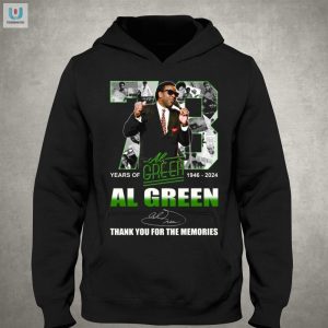 73 Years Of Al Green Vintage Laughs Tshirt 19462024 fashionwaveus 1 2