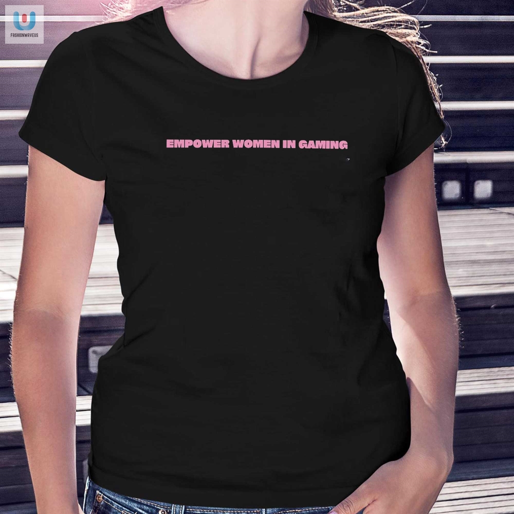 Level Up Ladies Funny Gaming Tee For Empowered Women