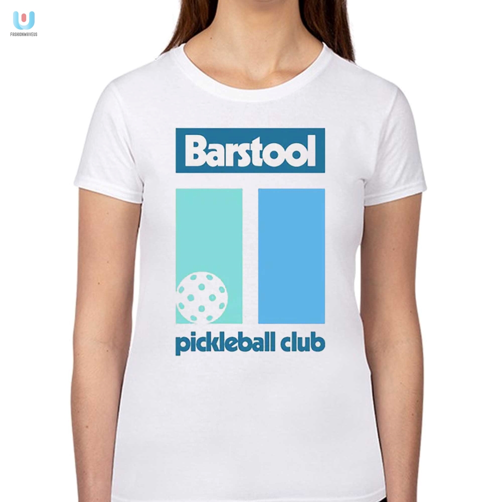 Funny Retro Barstool Pickleball Club Tee  Unique  Quirky