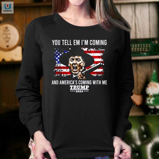 Funny Trump 2024 Shirt Americas Coming With Me fashionwaveus 1 3