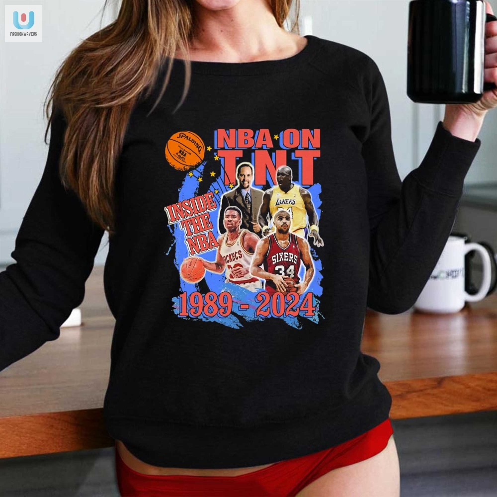 Funny Retro Nba On Tnt Shirt  19892024 Limited Edition