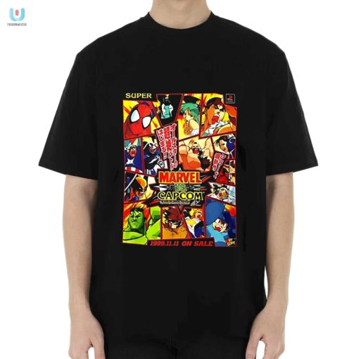 Throwback Showdown Tee Marvel Vs Capcom 1999 Sale fashionwaveus 1