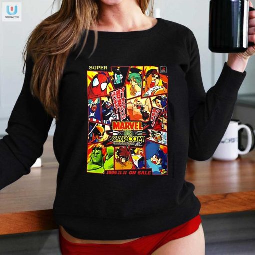 Throwback Showdown Tee Marvel Vs Capcom 1999 Sale fashionwaveus 1 1