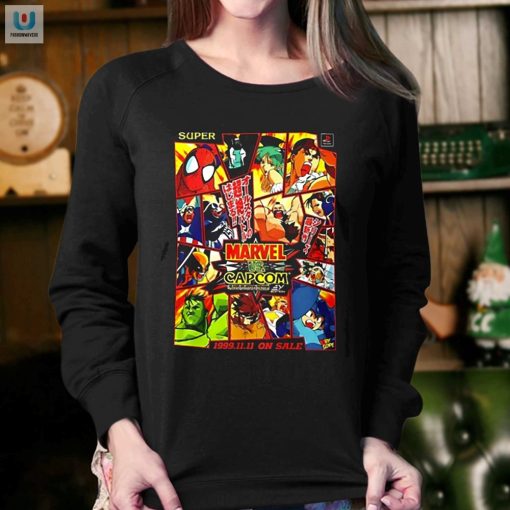 Throwback Showdown Tee Marvel Vs Capcom 1999 Sale fashionwaveus 1 3