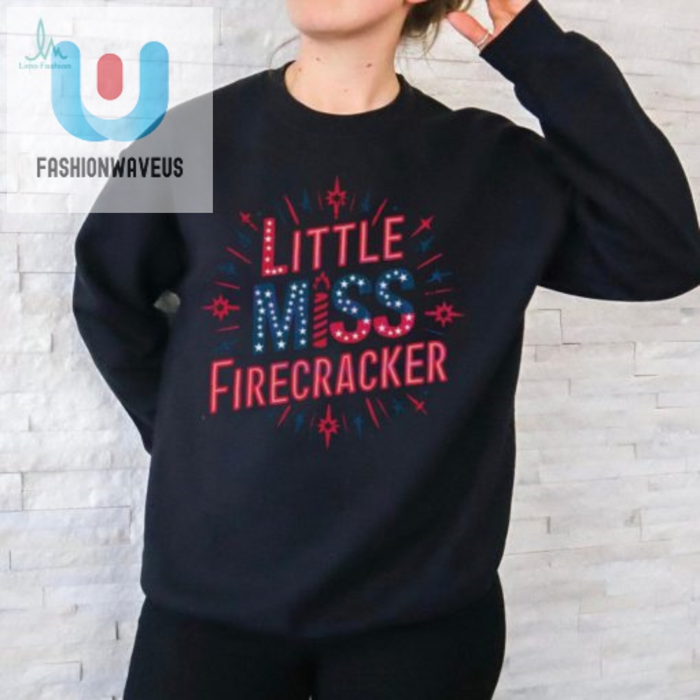 Funny Retro Little Miss Firecracker 4Th July Svg Shirt
