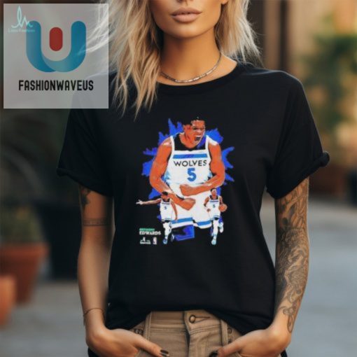 Dunk Like Edwards Quirky Wolves Tee For Superfans fashionwaveus 1