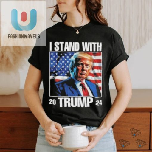 Funny 2024 Trump Support Tee Stand With A Smile fashionwaveus 1 3