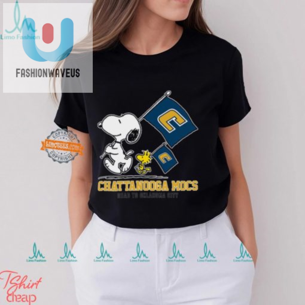 Snoopy Mocs Flag Shirt Hilarious Road To Okc Celebration