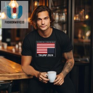 Vote Trump 2024 Funny Convicted Felon Usa Flag Tshirt fashionwaveus 1 2