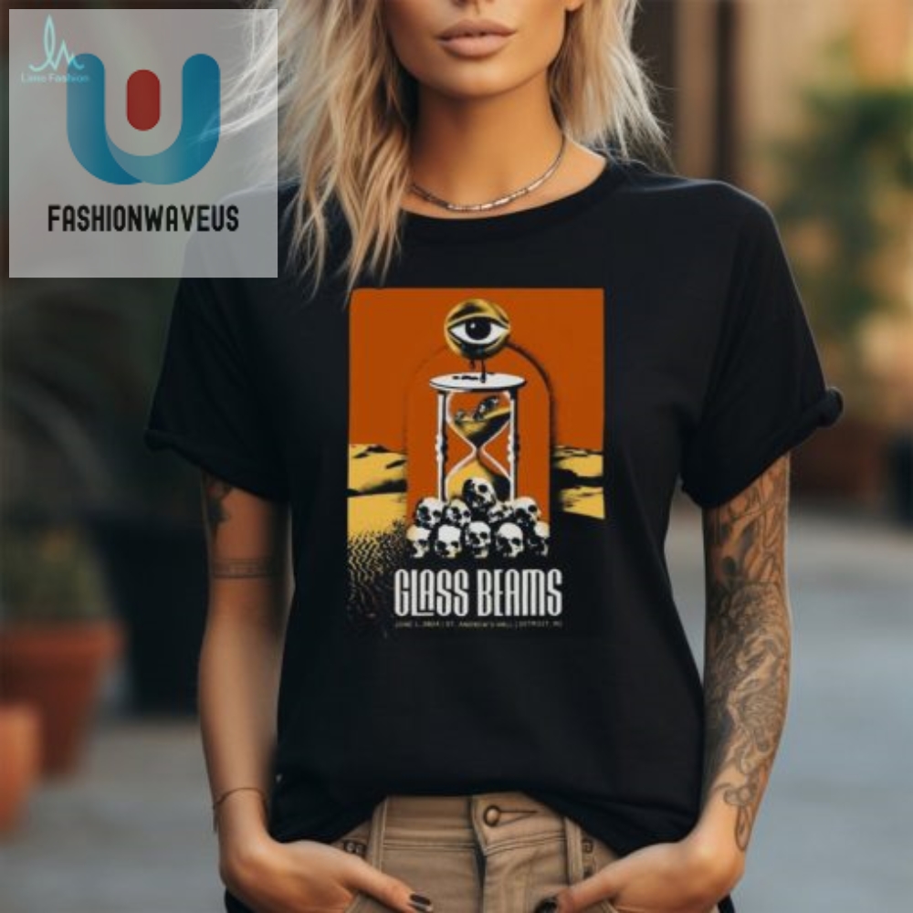 Rock Out In Style With Glass Beams Detroit 2024 Poster Tee