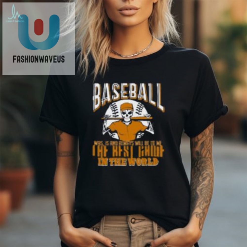 Funny V Neck Tee Baseball Is The Best Game Ever Shirt