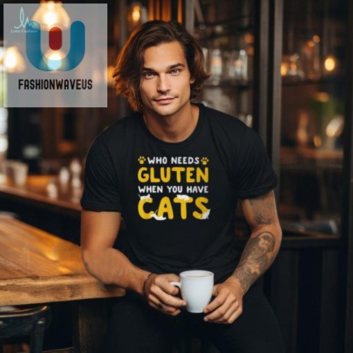 Purrfectly Funny Cats Over Gluten Celiac Tshirt fashionwaveus 1 2