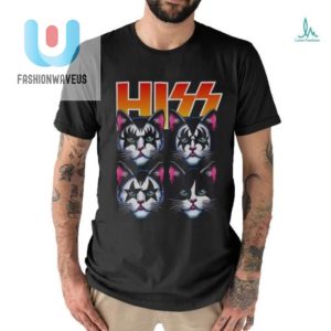 Funny Rock Roll Cats Parody Tshirt Hiss Cat Band Tee fashionwaveus 1 2