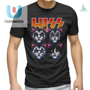 Funny Rock Roll Cats Parody Tshirt Hiss Cat Band Tee fashionwaveus 1 3