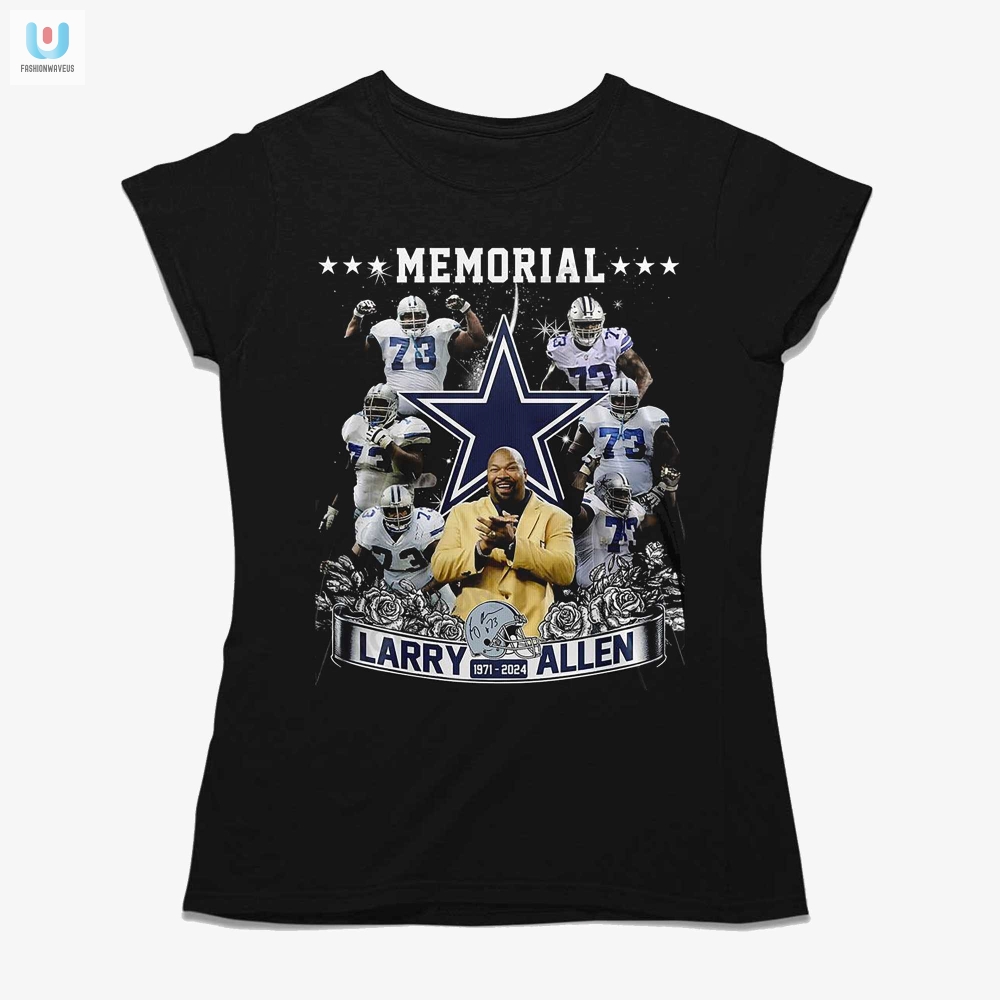Remember Larry Allen 19712024 With A Smile  Fun Tshirt