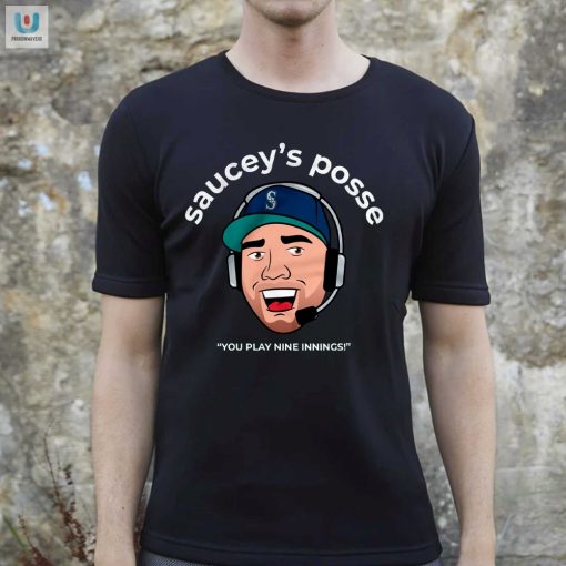 Score Laughs With The Hilarious Sauceys Posse Baseball Tee fashionwaveus 1