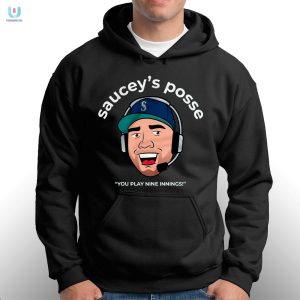 Score Laughs With The Hilarious Sauceys Posse Baseball Tee fashionwaveus 1 2