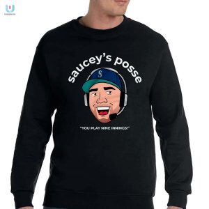 Score Laughs With The Hilarious Sauceys Posse Baseball Tee fashionwaveus 1 3