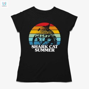 Fintastic Shark Cat Shirt Purrfect Summer Humor fashionwaveus 1 1
