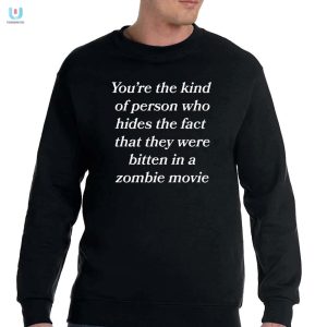 Hilarious Zombie Movie Bite Shirt Unique Funny Design fashionwaveus 1 3