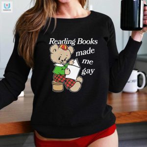 Quirky Reading Books Made Me Gay Shirt Stand Out Laugh fashionwaveus 1 1