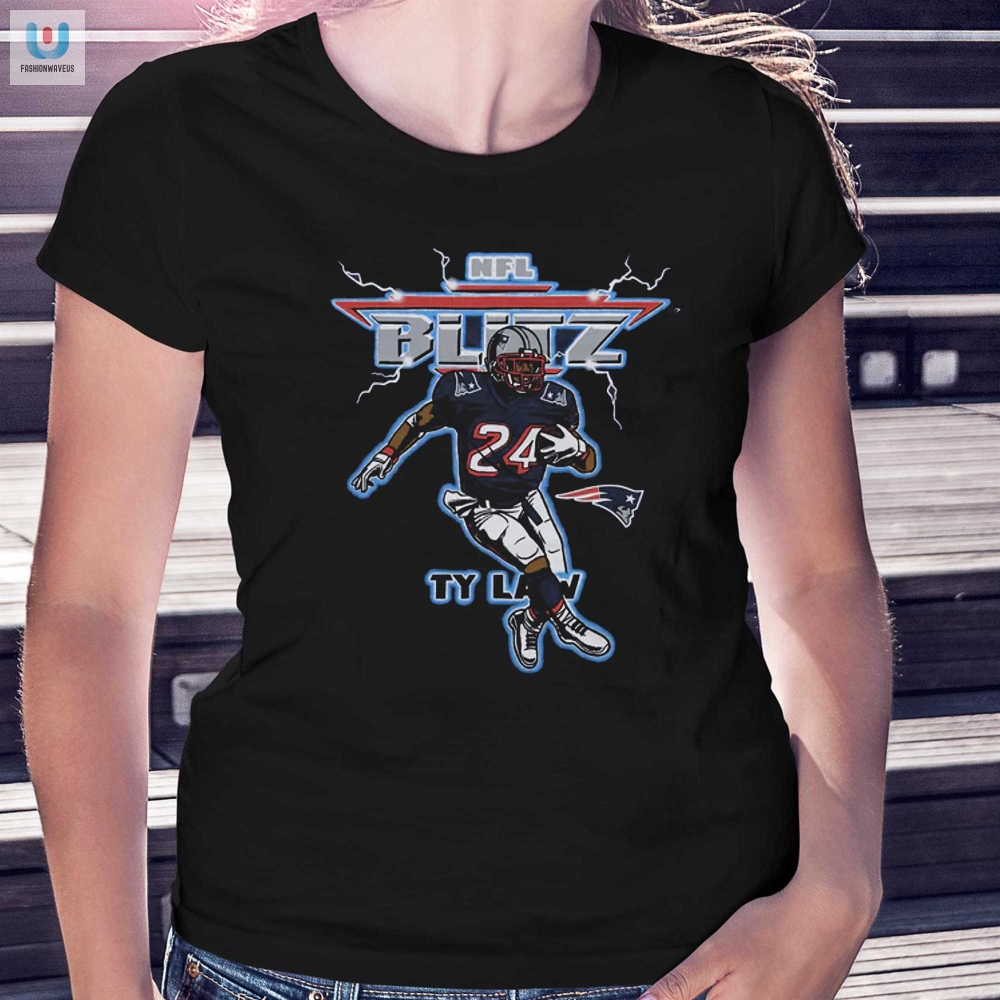 Score Big With The Hilarious Nfl Blitz Ty Law Patriots Tee