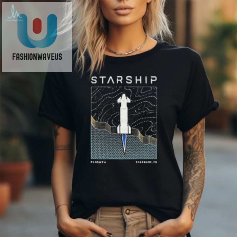 Fly In Style Funny Space Starship Shirt  Starbase Tx